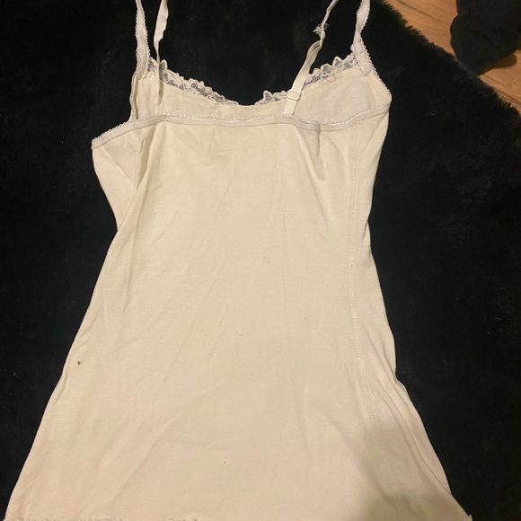 White Lace Trim Cami Top - Picture 3 of 4